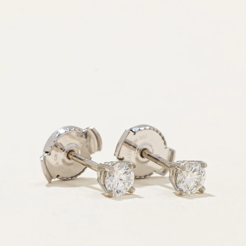 Discounted Jewelry For A Glamorous Look '100 Ways' Diamond Stud Earrings With Eagle Claws and Guardian Backs | 0.31ctw | Discounted Jewelry For A Glamorous Look '100 Ways' Diamond Stud Earrings With Eagle Claws and Guardian Backs | 0.31ctw |