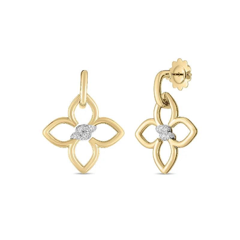 Fashion-Forward Geometric Jewelry For Contemporary Style Roberto Coin Cialoma Flower Drop Earrings Fashion-Forward Geometric Jewelry For Contemporary Style Roberto Coin Cialoma Flower Drop Earrings