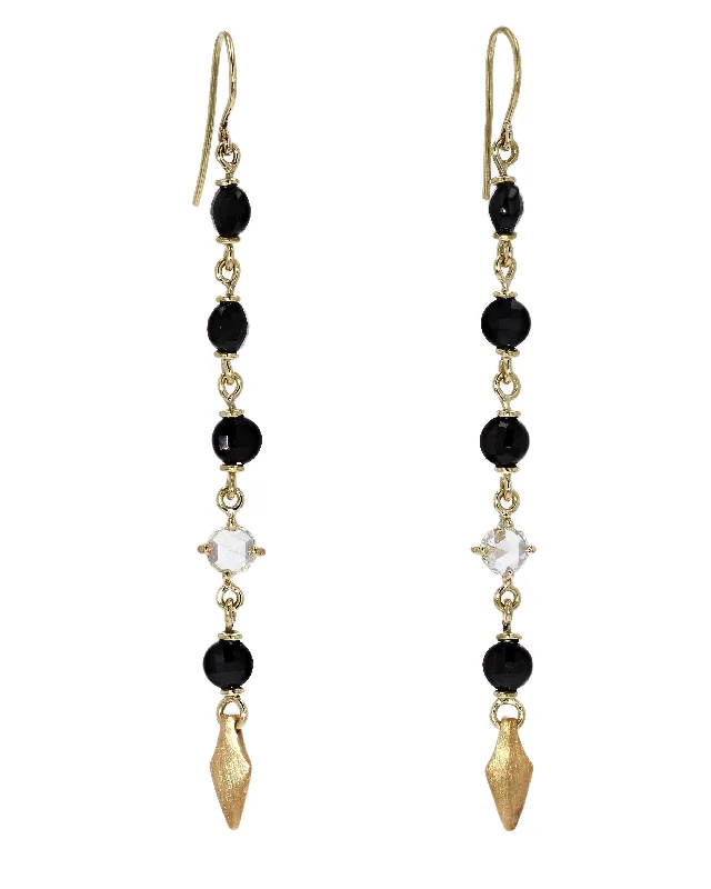 Handcrafted Jewelry Sale – Unique Designs At Low Prices Rosecut Diamond & Black Spinel Dangle Drop Earrings Handcrafted Jewelry Sale – Unique Designs At Low Prices Rosecut Diamond & Black Spinel Dangle Drop Earrings