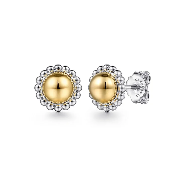 Must-Have Jewelry At Irresistible Discounts Round Fashion Stud Earrings in 14K Yellow Gold & Sterling Silver Must-Have Jewelry At Irresistible Discounts Round Fashion Stud Earrings in 14K Yellow Gold & Sterling Silver
