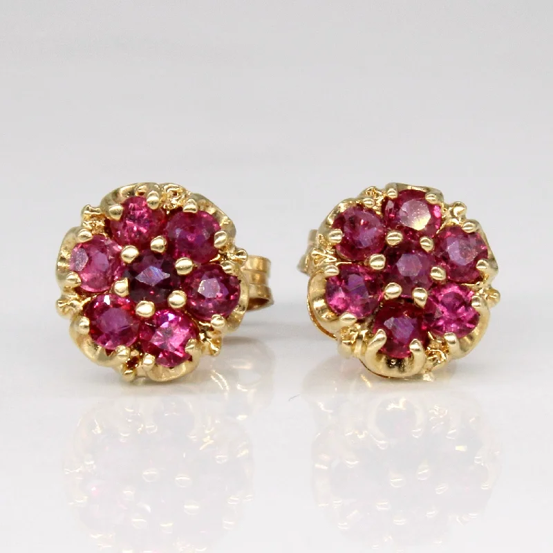 Save On Luxury Jewelry Pieces – Limited-Time Offers Ruby Cluster Set Stud Earrings | 0.28ctw | Save On Luxury Jewelry Pieces – Limited-Time Offers Ruby Cluster Set Stud Earrings | 0.28ctw |