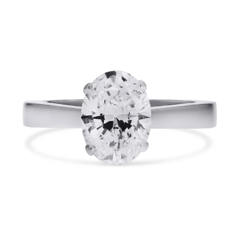 Buy More, Save More On Stunning Jewelry Pieces Oval-Cut Natural Diamond Solitaire