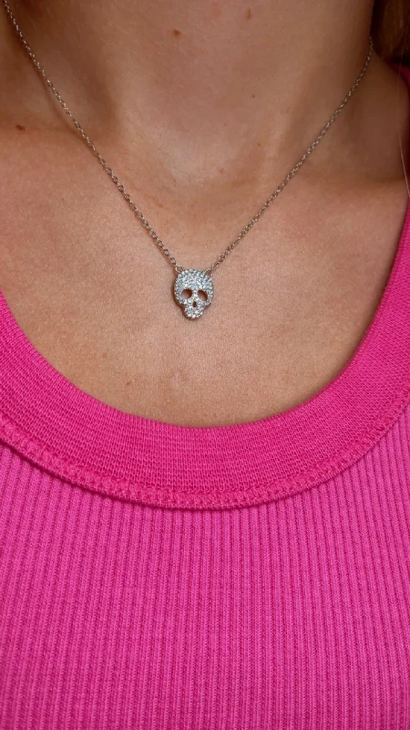 Exclusive Jewelry Sale – Shine For Less Crystal Skull .925 sterling silver necklace Exclusive Jewelry Sale – Shine For Less Crystal Skull .925 sterling silver necklace