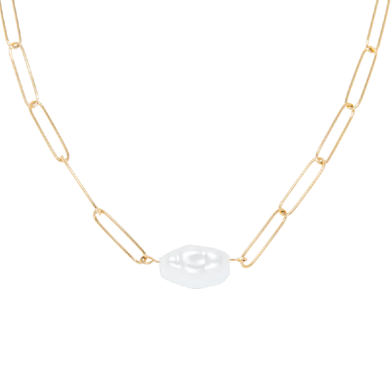 The Perfect Jewelry Piece At The Perfect Discount 316L Stainless Steel Snow Drop Pearl Necklace The Perfect Jewelry Piece At The Perfect Discount 316L Stainless Steel Snow Drop Pearl Necklace