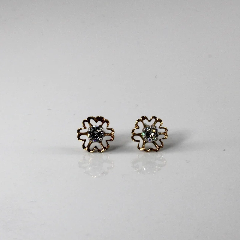 Sparkle For Less – Shop Our Limited-Time Jewelry Deals Solitaire Diamond Flower Stud Earrings | 0.28ctw |