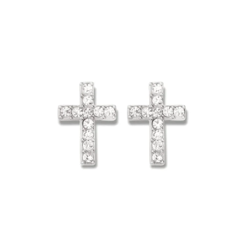 Sparkle For Less – Shop Jewelry Deals Now Spartina Sea La Vie Stud Earrings Have Faith/Cross - Silver Sparkle For Less – Shop Jewelry Deals Now Spartina Sea La Vie Stud Earrings Have Faith/Cross - Silver