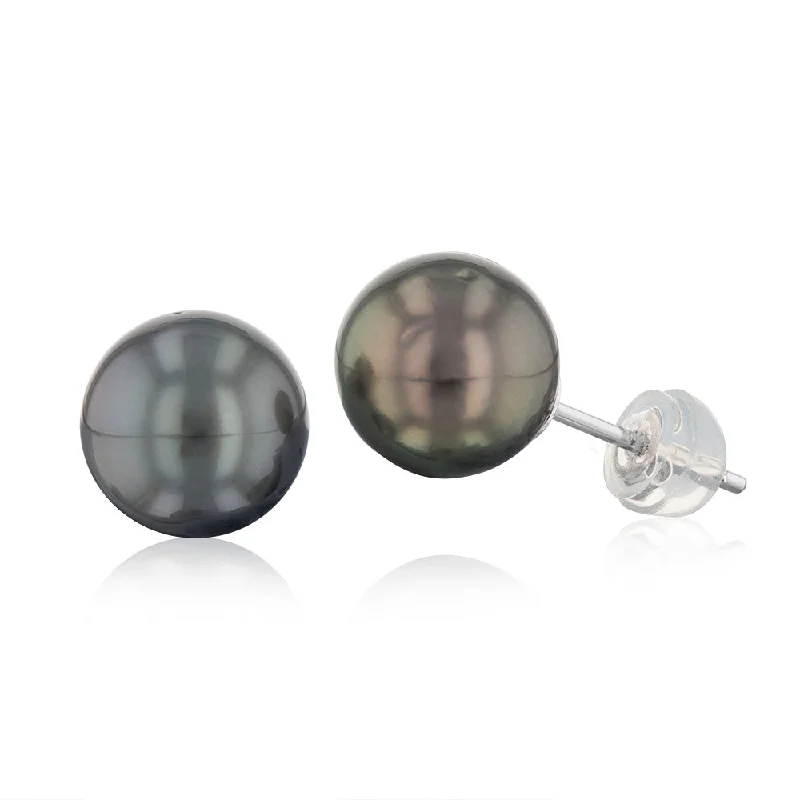 Exclusive Jewelry Sale – Sparkle For Less Sterling Silver 8-10mm Tahitian Pearl Stud Earrings Exclusive Jewelry Sale – Sparkle For Less Sterling Silver 8-10mm Tahitian Pearl Stud Earrings