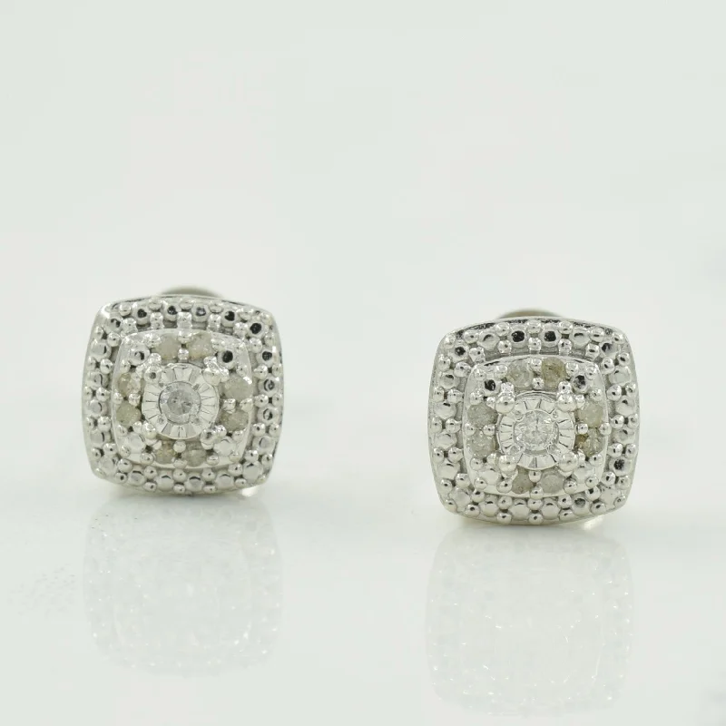 Timeless Beauty, Unbeatable Deals – Jewelry Sale On Sterling Silver Cluster Diamond Stud Earrings | 0.07ctw | Timeless Beauty, Unbeatable Deals – Jewelry Sale On Sterling Silver Cluster Diamond Stud Earrings | 0.07ctw |
