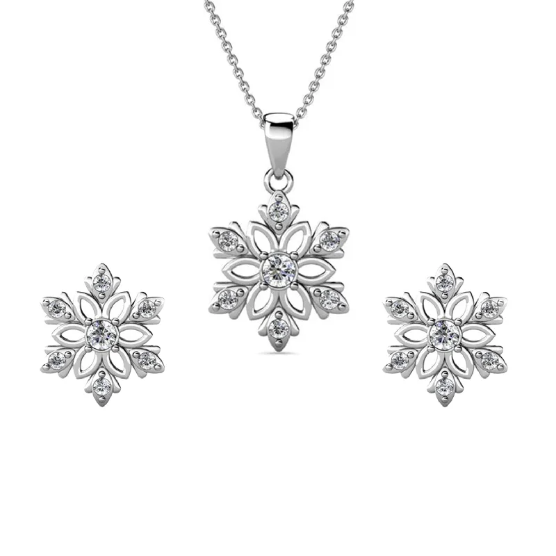 Affordable Glamour – Must-Have Jewelry At Special Rates Sunny 18k White Gold Necklace and Stud Earrings Jewelry Set with Swarovski Crystals Affordable Glamour – Must-Have Jewelry At Special Rates Sunny 18k White Gold Necklace and Stud Earrings Jewelry Set with Swarovski Crystals