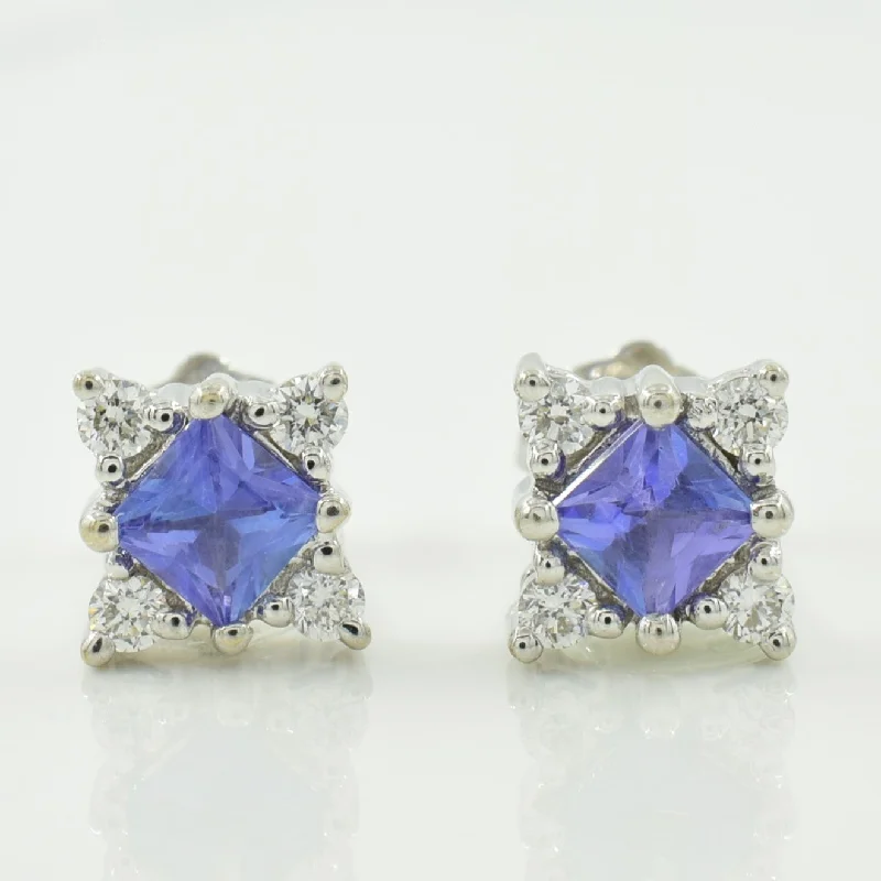 Luxury Jewelry At Budget-Friendly Prices – Grab Yours Now Tanzanite & Diamond Stud Earrings | 0.44ctw, 0.16ctw | Luxury Jewelry At Budget-Friendly Prices – Grab Yours Now Tanzanite & Diamond Stud Earrings | 0.44ctw, 0.16ctw |