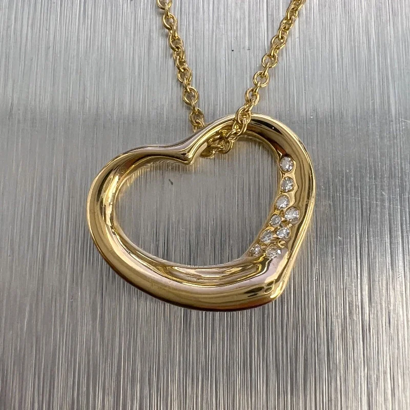 Breathtaking Jewelry At Limited-Time Savings Tiffany & Co. Elsa Peretti 15mm Open Heart 18k Yellow Gold Diamond Necklace 16" Breathtaking Jewelry At Limited-Time Savings Tiffany & Co. Elsa Peretti 15mm Open Heart 18k Yellow Gold Diamond Necklace 16"
