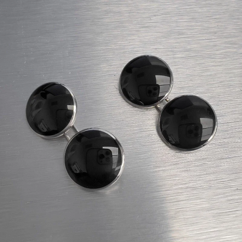 Personalized Jewelry Sale – Unique Pieces At Great Prices Tom Ford 18k White Gold Round Cabochon Onyx Cufflinks ITALY RARE Personalized Jewelry Sale – Unique Pieces At Great Prices Tom Ford 18k White Gold Round Cabochon Onyx Cufflinks ITALY RARE
