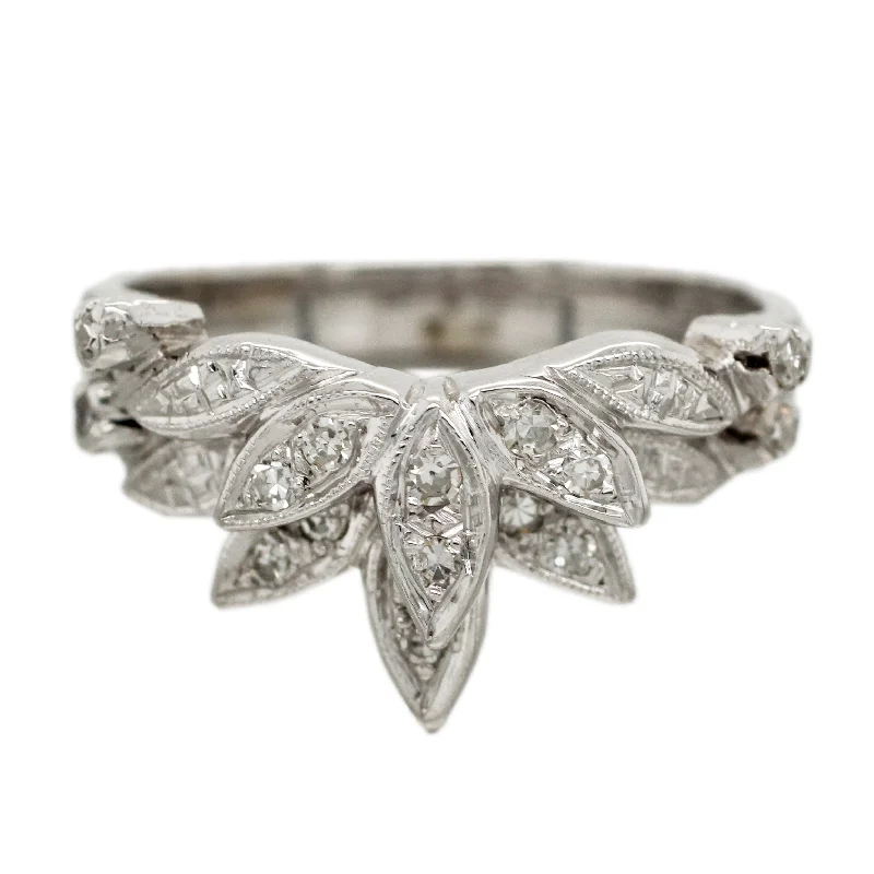 Personalized Jewelry Sale – Unique Pieces At Great Prices Vintage 0.40ctw Diamond Chevron Band Ring Stack of Two - 14k White Gold Personalized Jewelry Sale – Unique Pieces At Great Prices Vintage 0.40ctw Diamond Chevron Band Ring Stack of Two - 14k White Gold