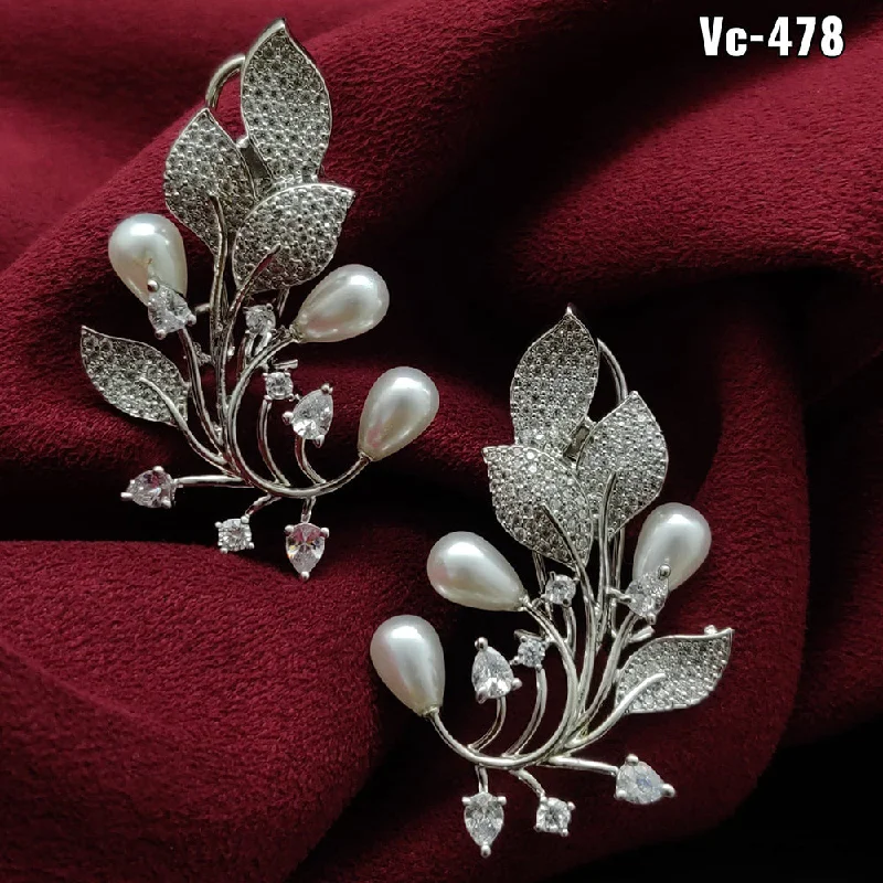 Unmissable Jewelry Clearance – Final Reductions Vivah Creation Silver Plated AD Stone Stud Earrings Unmissable Jewelry Clearance – Final Reductions Vivah Creation Silver Plated AD Stone Stud Earrings