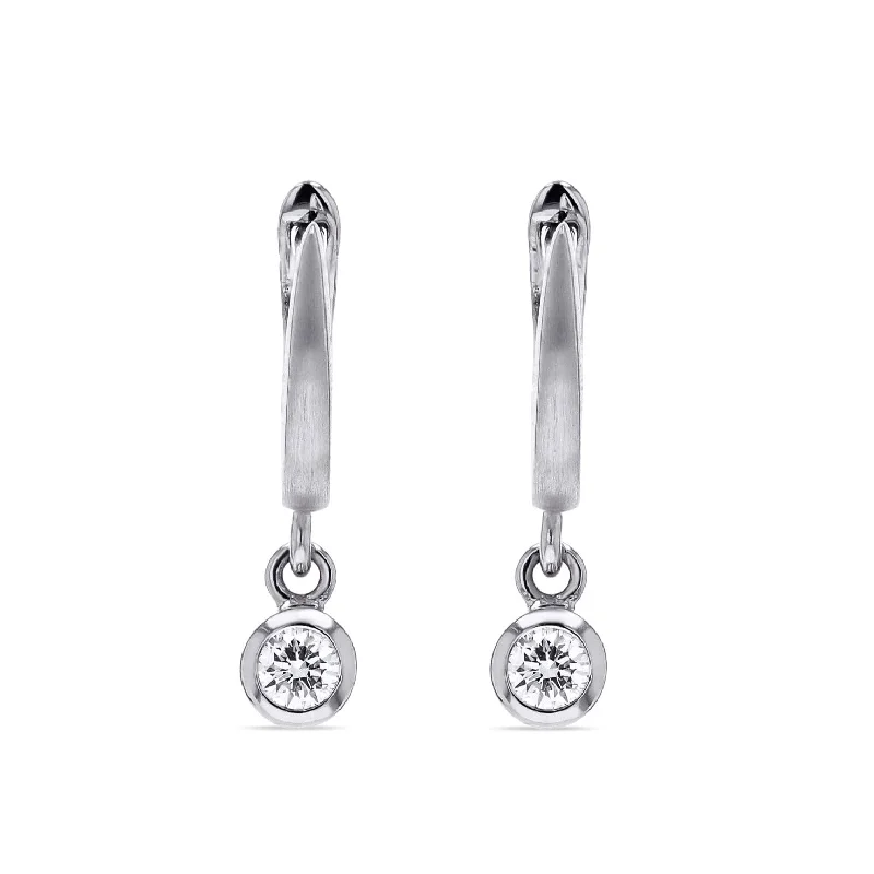 Unbeatable Offers On Luxury And Everyday Jewelry Petite Diamond Dangle Huggies