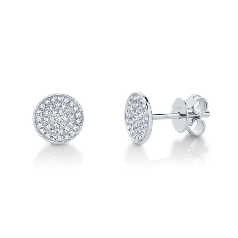 Get The Sparkle You Love At Prices You Adore Pave Diamond Flat Studs by Shy Creation Get The Sparkle You Love At Prices You Adore Pave Diamond Flat Studs by Shy Creation