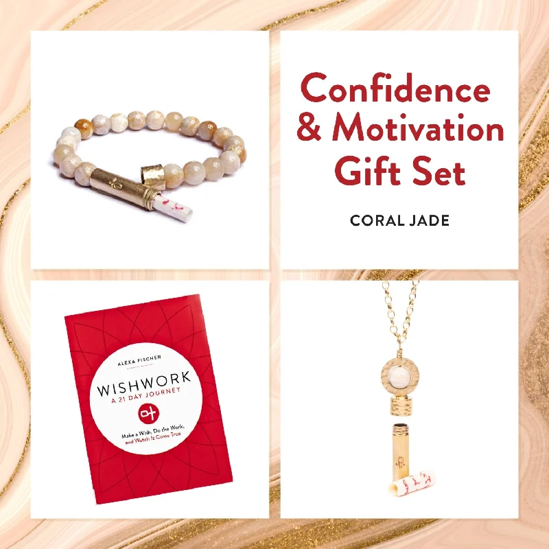 Grab Your Dream Jewelry At The Lowest Prices Coral Jade Intention Jewelry Gift Set